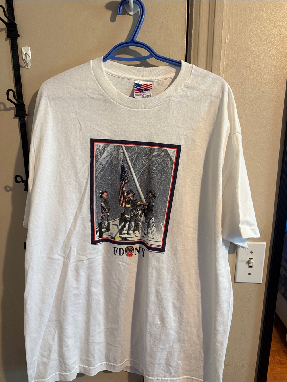 White FDNY Graphic Crewneck T-Shirt